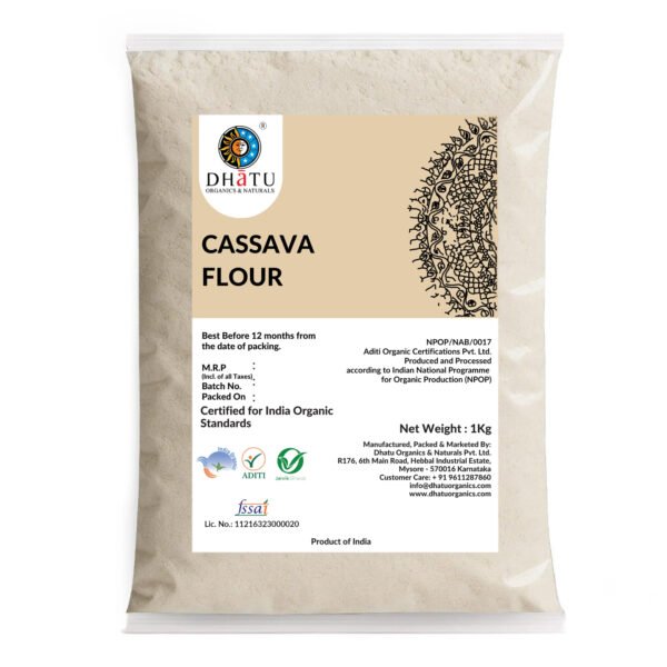 Natural Cassava Flour 1kg | Gluten-Free, Pure