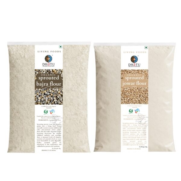 Sprouted Flour Combo Pack 4 kg – Jowar & Bajra 2kg Each