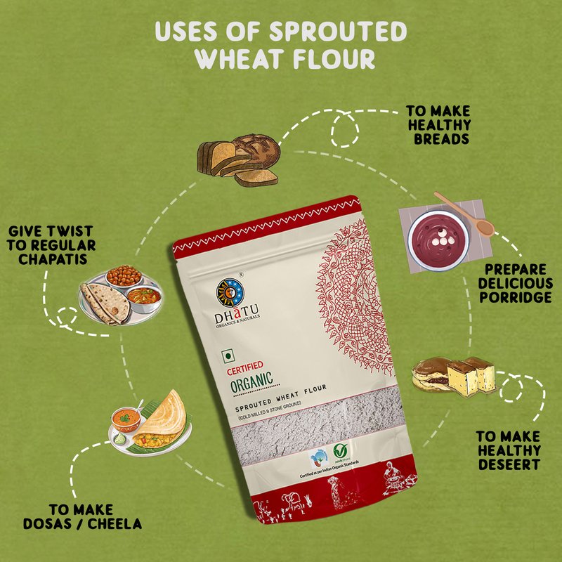 Sprouted Wheat Flour 2kg - Image 5