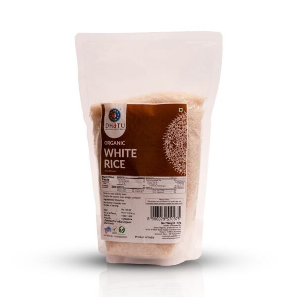 Organic White Rice - Sonamasoori 1kg