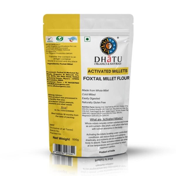 Activated Foxtail Millet Flour 500g