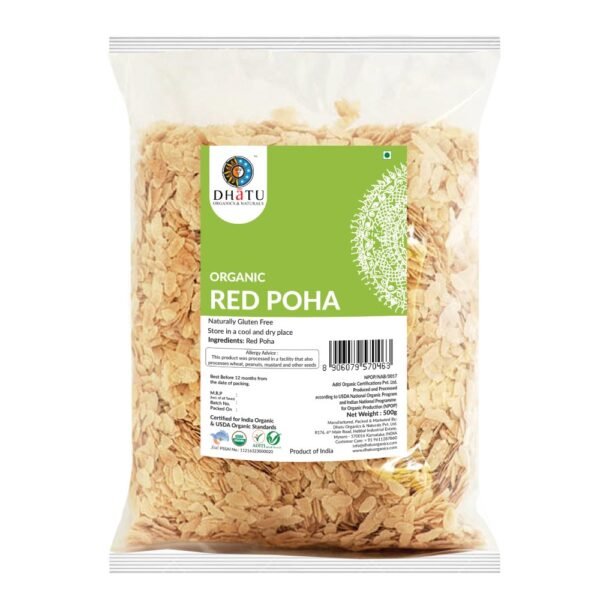 Organic Red Poha 500g