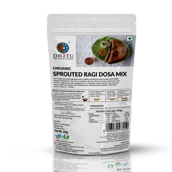 Sprouted Ragi Dosa Mix 200g